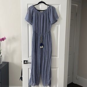 Vintage Havana off the shoulder jumpsuit